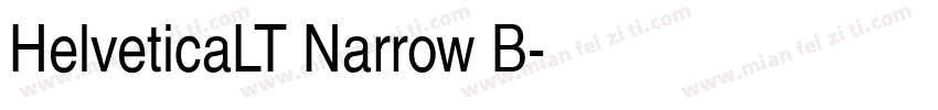 HelveticaLT Narrow B字体转换